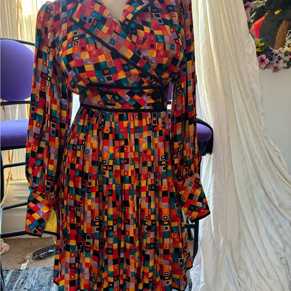 Beautiful vintage Stanley Platos Martin Ross dress - Picture 1 of 11